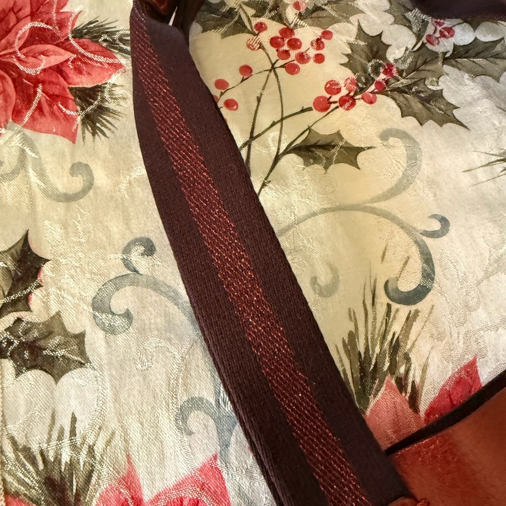 Coach Metallic Red Leather Tote - Picture 3 of 10